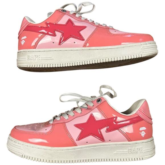 A Bathing Ape Bape Sta Y2K Pink Hype Sneakers - Picture 1 of 9